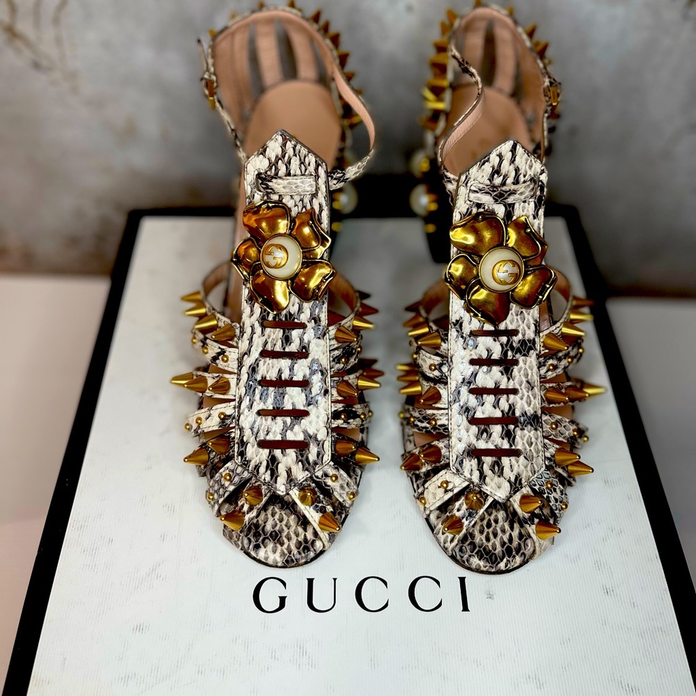Rare Gucci Spiked Heel Shoes - 100% Authentic
